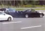 Pontiac GTO burnout stops traffic video