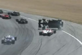 Video: Single Seat Race Car Flips Over