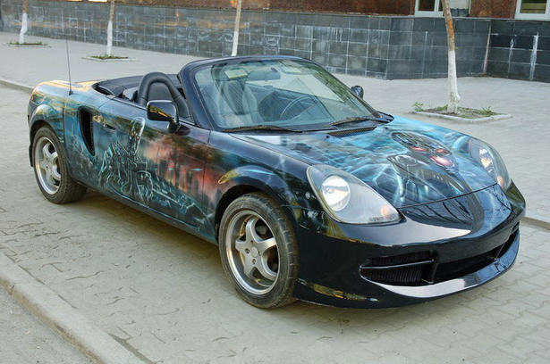 Glowing Toyota MR2
