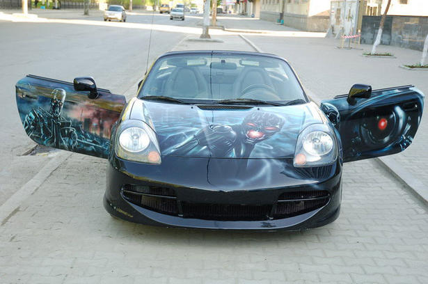 Glowing Toyota MR2