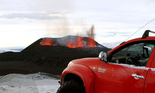 Toyota Hilux upsets Iceland volcano