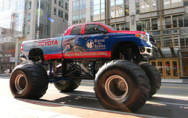 Toyota Tundra Monster Trucks at SEMA 2014