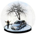 Vauxhall Astra snow globe