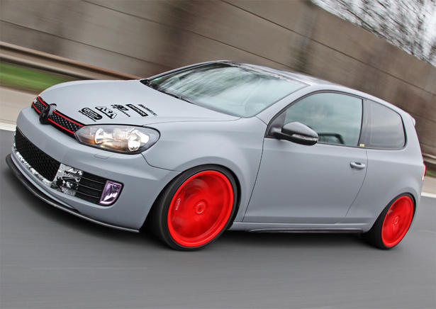 Volkswagen Golf GTI Gets Matte Patchwork