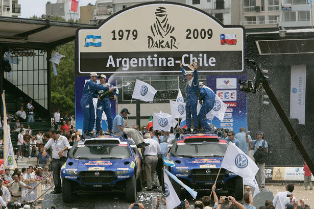 Volkswagen makes history in Dakar Rally