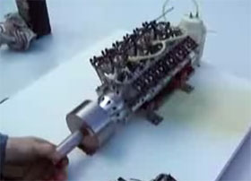 Worlds smallest V12 engine video
