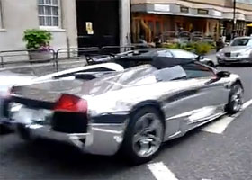 Video: Chrome Lamborghini Murcielago LP640 Roadster
