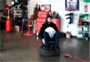 Video: man rides airbag