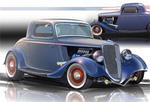 1934 Ford 3 Window Coupe hot rod