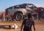 Video: Baja Truck jumps fan