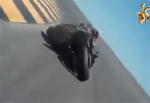 Video: Biker Scrapes Helmet, Not Pegs