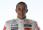 Lewis Hamilton and Sir Stirling Moss at Brooklands Motoring