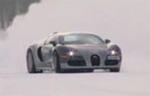 Bugatti Veyron on snow video