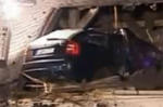 Car lands on roof video