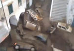 Video: Cars vs Gigantic Flood