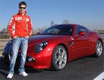 Casey Stoner tests the Alfa 8C Competizione
