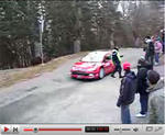 Citroen C4 WRC vs Policeman in 2008 Monte Carlo Video