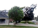 Video: Crane Drops Pool On House