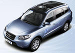 Hyundai Santa Fe blue Hybrid
