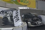 Kovalainen Audi R8 ROC Crash Video