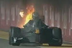 Video: Kovalainen On Fire At Singapore F1 Grand Prix