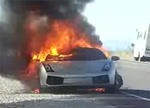 Lamborghini Gallardo on Fire Video