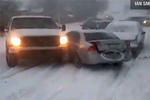 Video: Live Icy 20 Car Pileup
