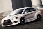Mitsubishi Evo X Streamside