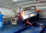Mitsubishi Evo Falls Off Dyno Video