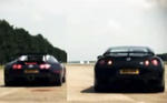 Nissan GT R vs Bugatti Veyron video