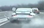 Police chases crashed Porsche video