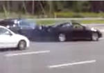 Pontiac GTO burnout stops traffic video