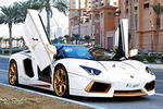 Lamborghini Aventador Gets Gold Treatment For Qatar National Day