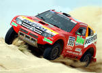 Repsol Mitsubishi Ralliart at 2008 Dakar Rally