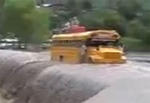 Video: School Bus Crosses Raging River