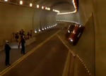 Video: Schumacher puts Mercedes SLS AMG on tunnel roof