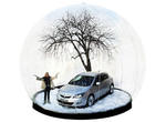 Vauxhall Astra snow globe