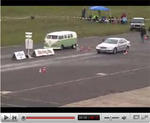 Volkswagen Bus T1 vs Mercedes C32 AMG video