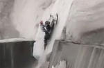 Video: Incredible Snowmobile climb