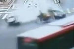 Video: Luckiest Cyclist In The World