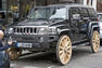 HUMMER H3 gets wooden wheels Photos