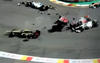 2012 Belgian F1 GP: Start Crash