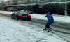 Audi R8 Snowboarding