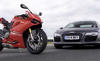 Audi R8 V10 vs Ducati 1199 Panigale R