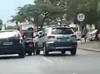 Bike Rider vs SUV Quarrel Goes Wrong