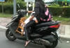 Child Falls Asleep On Scooter