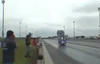 Drag Racer Launches Into Space
