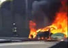 First Ferrari FF On Fire