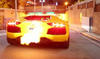 Flaming Lamborghini Aventador