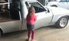 7 Year Old Girl Does Burnouts In Pickup Truck